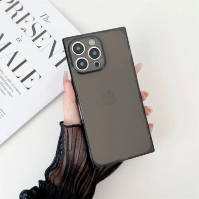 Funda de teléfono transparente a prueba de golpes color sólido para iPhone 16 Pro Max 15 14 13 12 7 Foto 1 de 4