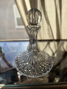 Waterford Crystal Lismore Whiskey Ships Decanter Stopper Signed Vintage Barware - Picture 1 of 5