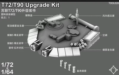 1/72 3D Printed T72 Tank Turret Upgrade Kit Unpainted Model Kit- - Image 1 of 4