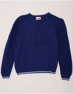 Maglione maglione girocollo ragazzo TIMBERLAND 11-12 anni XS blu navy cotone DM42 - Foto 1 di 3