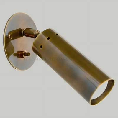 Mid Century Brass Wall Sconce – 1950s Italian Stilnovo Adjustable Lamp, Vintage - Image 1 of 4