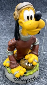 Cabeza de bobblehead de fútbol americano vintage de Disneyland Pluto de 8 pulgadas con cabeza de resina de gofre coleccionable - Imagen 1 de 10