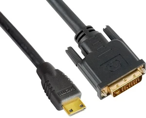 Astrotek Mini HDMI to DVI Cable 60cm - 19 pins Male to 24+1 pins Male 30AWG - Picture 1 of 1