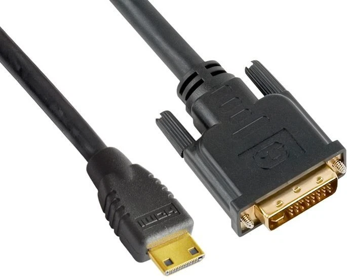Astrotek Mini HDMI to DVI Cable 60cm - 19 pins Male to 24+1 pins Male 30AWG - Image 1 of 1