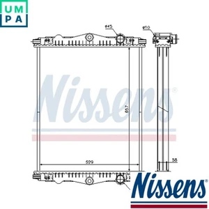 RADIATOR ENGINE COOLING 614430 FOR DAF LF/45/55 CE162C/136C 5.9L GR184S1 6.7L - Picture 1 of 6