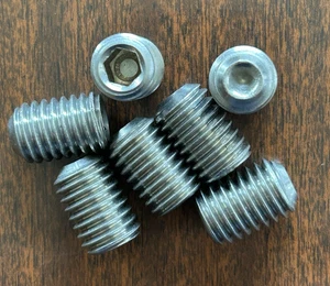 1/2-13 x 3/4 Zoll lang Edelstahl Steckschlüsselsatz Schraube-Cup Punkt (Stck 7) - Bild 1 von 1