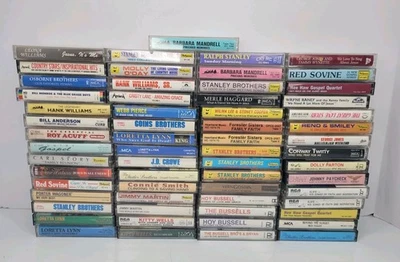 Vintage Country Gospel Religious Music Hymns Cassette Tapes Mixed Lot of 61 - Image 1 of 4
