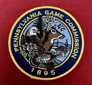 Parche vintage de la Comisión de Juegos de Pensilvania fundado en 1895 - Imagen 1 de 2