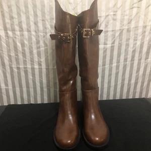 Torgeis New York Antonella Buckle In Brown Boots Size 7 - Picture 1 of 12