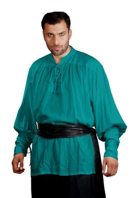 Camisa Disfraz Pirata Renacimiento Medieval Para Hombre Halloween Larp Juegos con disfraces Camisa 1004 Foto 1 de 2