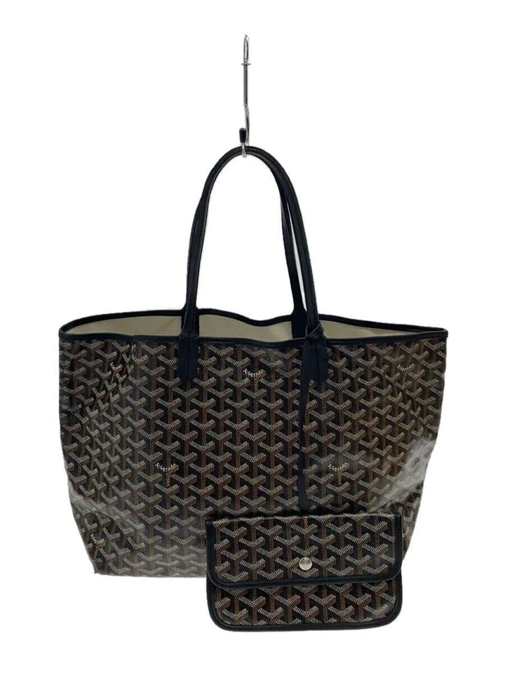 Bolso de Mano GOYARD Saint Louis PM PVC Marrón Patrón Completo Bolsa con Cuadrado Usado Foto 1 de 4