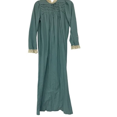 Vestido camisón vintage Miss Dior Paris para mujer talla 10 azul manga larga maxi cambio Foto 1 de 4