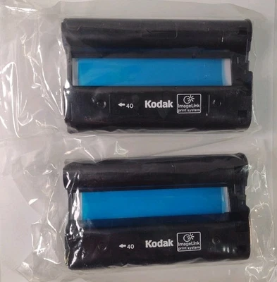 Lot Of (2) Kodak ImageLink 40 Print Cartridges Tone Ink Brand NEW Sealed OEM  - Image 1 of 3