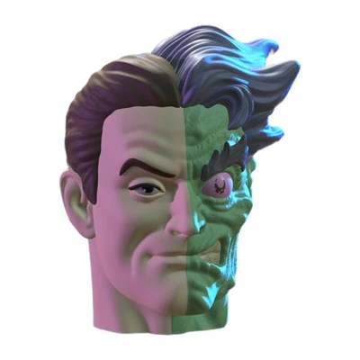 Duality Man Custom Action Figure Head 1:9 or 1:6 Mego - Image 1 of 3