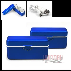 2 CARGADOR MÓVIL BATERÍA EXTERIOR AZUL 2800 MAh usb iphone 4s 4 3gs ipod classic - Imagen 1 de 1