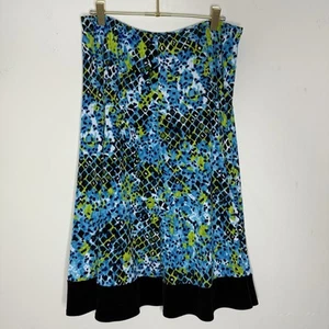 90s Y2k Notations Midi Skirt Sz Large Ditsy Abstract Fairy USA - Picture 1 of 5