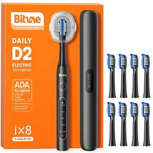Ultrasonic Travel Electric Toothbrush for Adults and Kids, ADA Accepted Tooth... - Picture 1 of 7