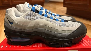 Nike Air Max 95 OG White Blue Spark Neutral Grey IM7410 100 Men's Size 10.5 - Picture 1 of 10