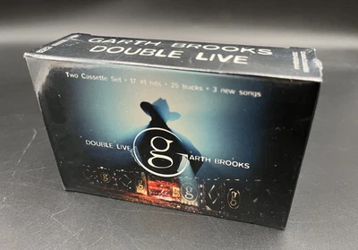 Garth Brooks Double Live 2 Cassette Tapes Sealed 1998 - Image 1 of 4
