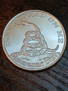 1 Oz 999 Silver Round Don't Tread On Me The Boston Tea Party  - Picture 1 of 4