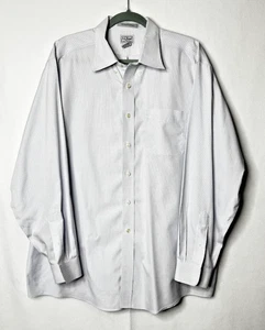 Camisa de vestir LL Bean talla 17,5 x 35 azul a cuadros resistente a las arrugas 100 % algodón para hombre - Imagen 1 de 9