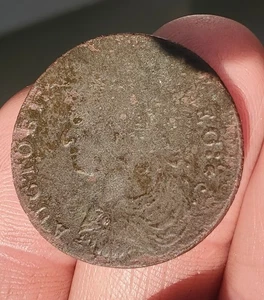 1787 CT 1/2P AUCTOBI, Miller 39.2-ee rare spelling error, 90 grad roted die - Bild 1 von 2