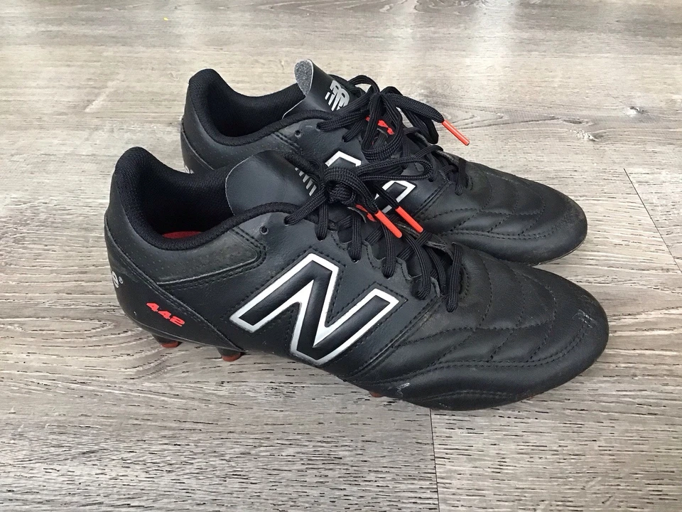 New Balance 442 V2 Team FG Soccer Cleats Mens Size 6.5 2E Black MS42FBK2 Leather - Image 1 of 4