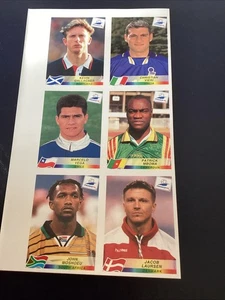 Panini World Cup 1998 France Sticker Sheet - Picture 1 of 2
