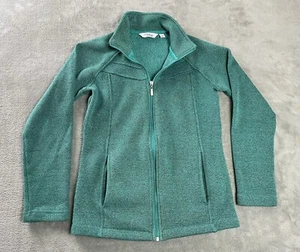 Great Northwest Indigo Turquoise Hooded Sweatshirt Women's Small Full Zip - Picture 1 of 12