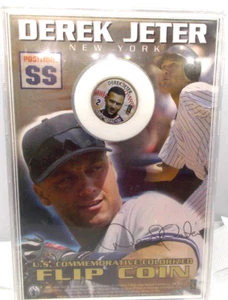 Derek Jeter & Alex Rodriguez Commemorative Flip Coin New York Yankees Baseball - Picture 1 of 2