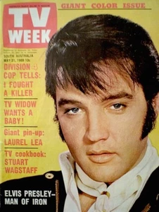TV Guide 1969 Elvis Presley International TV Week South Australia VG/EX COA Rare - Picture 1 of 10