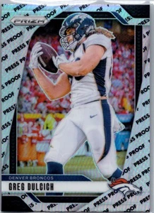 2022 Panini Prizm Press Proof Prizm SP Case Hit #360 Greg Dulcich (RC) Broncos - Picture 1 of 2