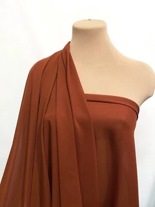 CHIFFON ZWEIFARBIG STOFF TRANSPARENT ROST 351 BRAUTJUNGFER, FORMELL  - Bild 1 von 10