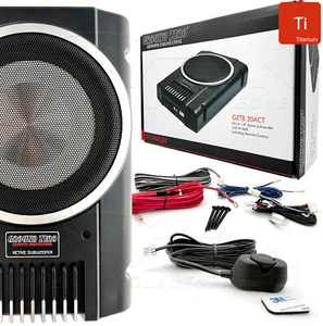 GROUND ZERO AKTIV SUBWOOFER GZTB 20ACT kompakt platzsparend BASS 160W max. - Bild 1 von 8