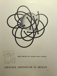 Container Corporation of America Packages World Travelers Vintage Print Ad 1941 - Picture 1 of 4