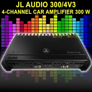 JL AUDIO 3004V3 4 CHANNEL STEREO AMPLIFIER 300W 4OHMS 300/4V3 SLASH AMP NEW! - Picture 1 of 2
