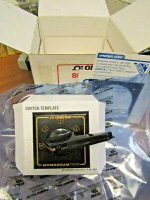 🔥NEW OMEGA 4 POSITION SELECTOR SWITCH 3" OSWG3-4-PG GOLD PLATED CONTACTS - Image 1 of 4