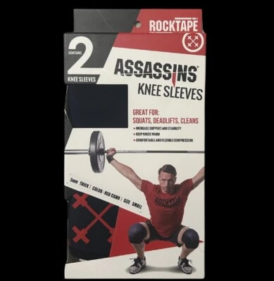 RockTape ASSASSINS Knee Sleeves RockTape Red Camo (Size Small) - Image 1 of 2
