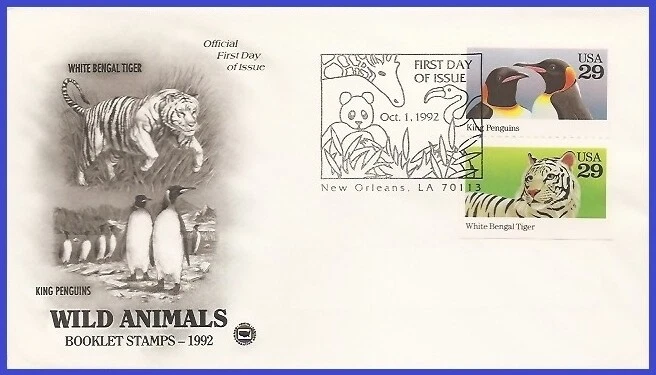 USA3 #2708 U/A PCS ARTCRAFT FDC STR2  King Penguins - Image 1 of 1