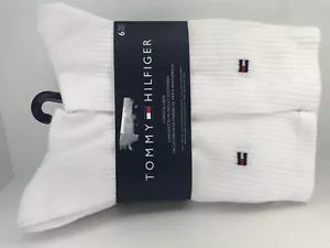 Tommy Hilfiger Herrensocken, weiße Crew-Socken, 6 Paar, $ 36 unverbindliche Preisempfehlung des Herstellers 🙂 ️ - Bild 1 von 12