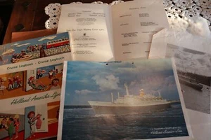 Old Travel Logbook Passengers Holland America Line 1965 - Picture 1 of 10