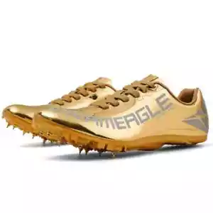Dream Eagle Sprint Pro 21 Gold Track Spikes Unisex Adults Gold Running Athletic - Picture 1 of 6