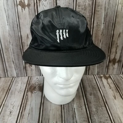 Obey Worldwide 尼龙绑带帽黑色棒球帽高跟鞋腿 — 第 1/4 张图片