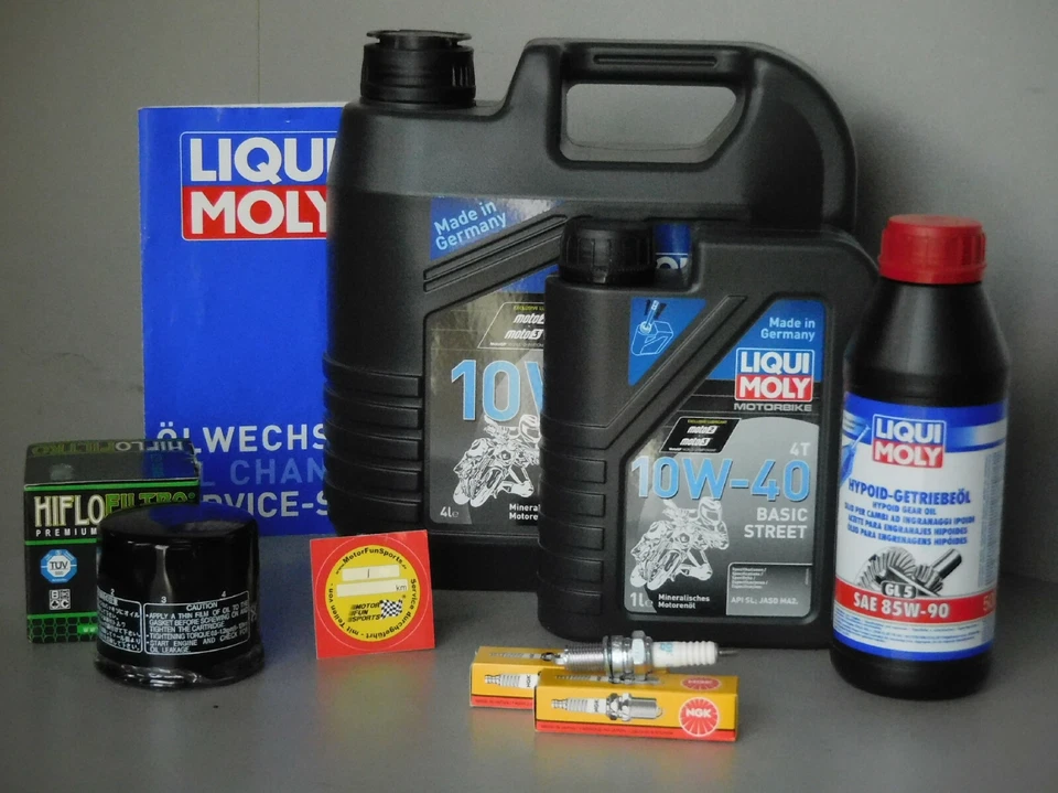 Wartungs Set Suzuki VS 1400 Intruder Öl Ölfilter Zündkerze Inspektion Service  - Bild 1 von 1