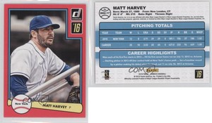 2016 Panini Donruss 1982 Design Pink Border Matt Harvey #D82-17