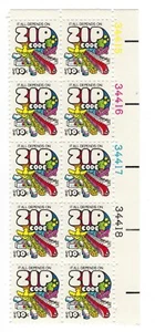 USA 1974 Scott #1511 10c Zip Code Issue block of 10 MNH. Super fresh! - Picture 1 of 1