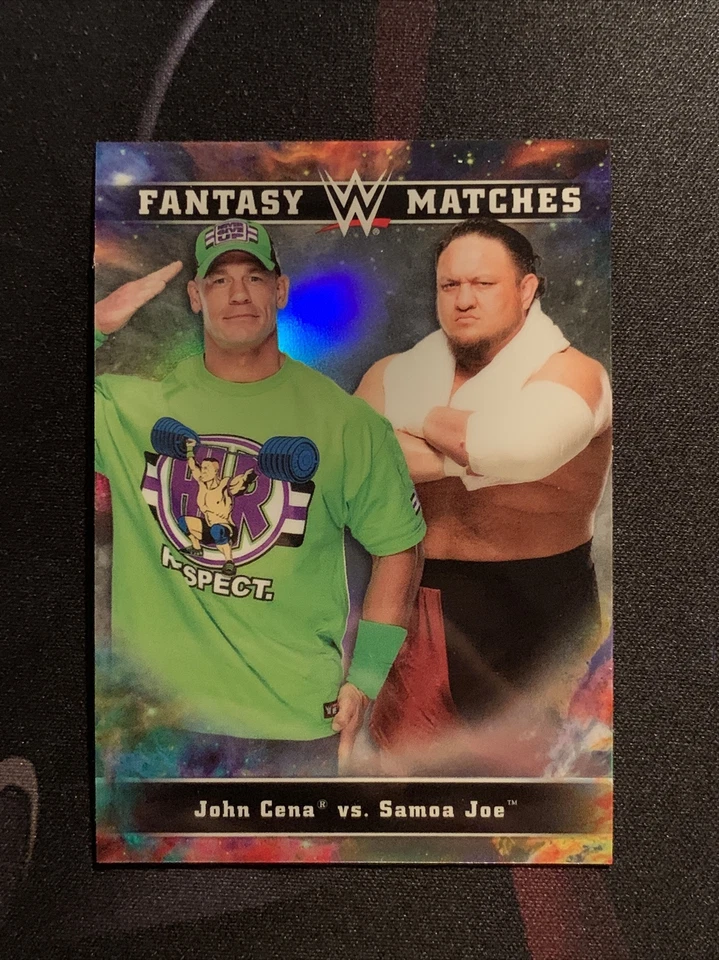 2020 Topps Chrome WWE Fantasy Matches  FM-1 JOHN CENA VS SAMOA JOE - Image 1 of 2