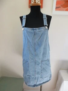 Topshop Moto Mono Denim Jean Mini Falda Semi-Desgastada Para Mujer EE. UU. 10 UK 14 - Imagen 1 de 14