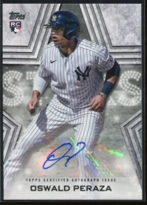 2023 Topps Baseball Oswald Peraza #BSA-OP New York Yankees RC Auto - Image 1 of 3