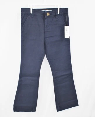 Old Navy Long Uniform Pants Navy Blue Expandable Waist 2 Pocket Girls Size 5 New - Image 1 of 3